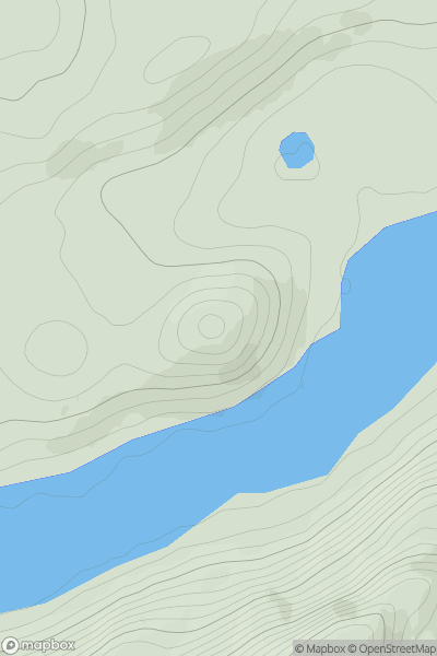 Thumbnail image for Torr Mor [Glen Albyn and the Monadh Liath] [NH627280] showing contour plot for surrounding peak